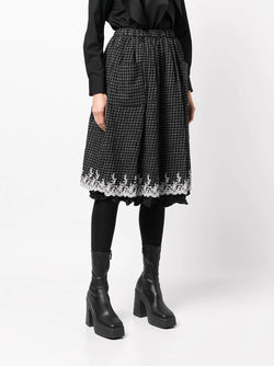 TAO COMME DES GARCONS WOMEN LACE EMBROIDERY SKIRT - NOBLEMARS