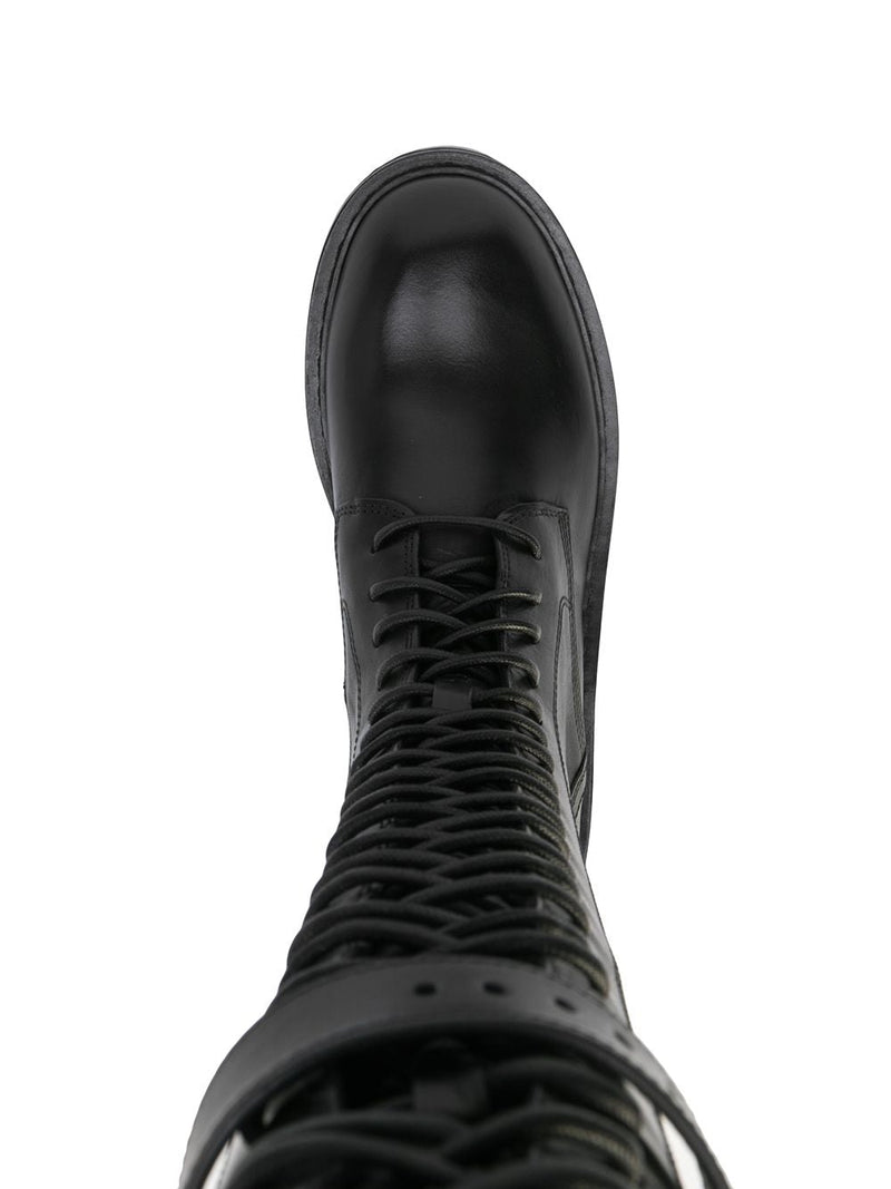 ANN DEMEULEMEESTER WOMEN DANNY 24 HOLE LACE UP BOOTS - NOBLEMARS