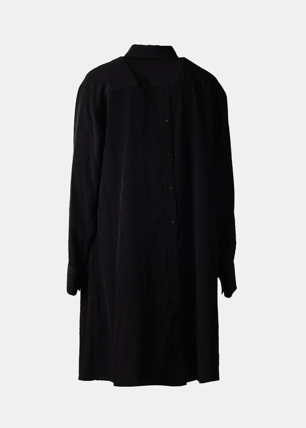 Yohji Yamamoto Triacetate / Polyester Crepe De Chine Asymmetric Shirt - NOBLEMARS