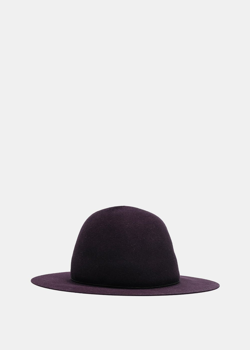 Filù Hats Plum Courchevel Hare Felt Hat - NOBLEMARS