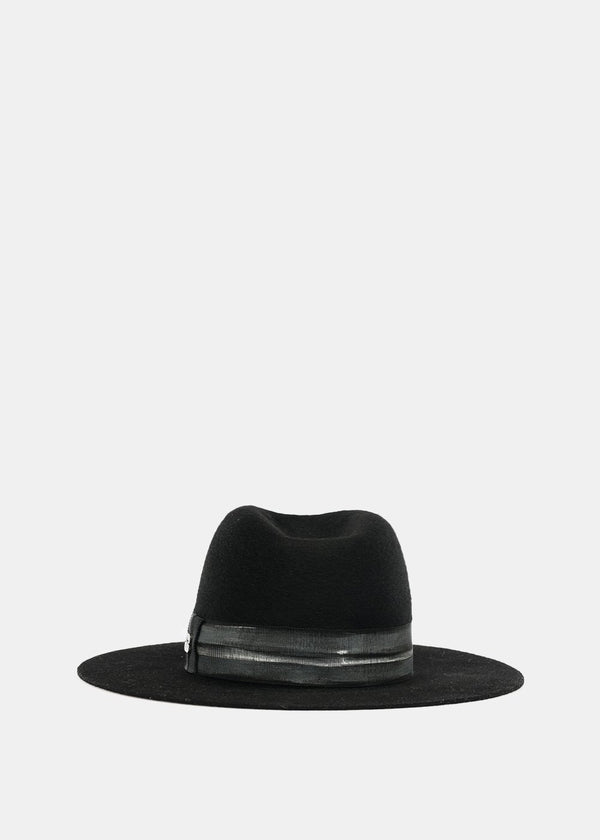 Filù Hats Black Telluride Hare Felt Hat - NOBLEMARS