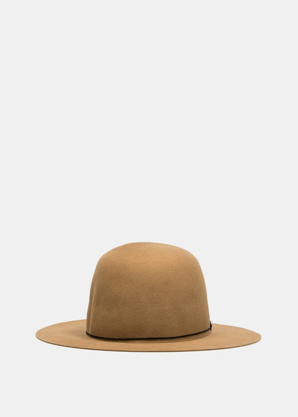 Filù Hats Camel Courchevel Beaver Felt Hat - NOBLEMARS