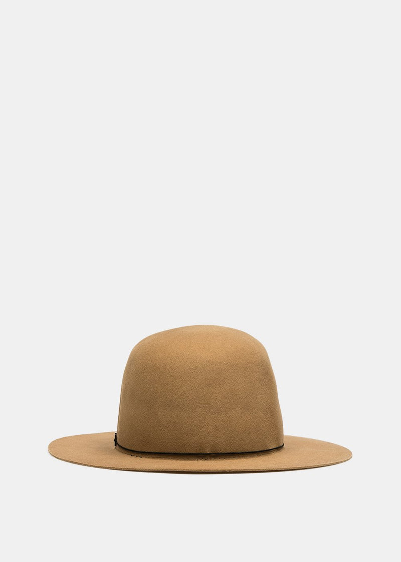 Filù Hats Camel Courchevel Beaver Felt Hat - NOBLEMARS