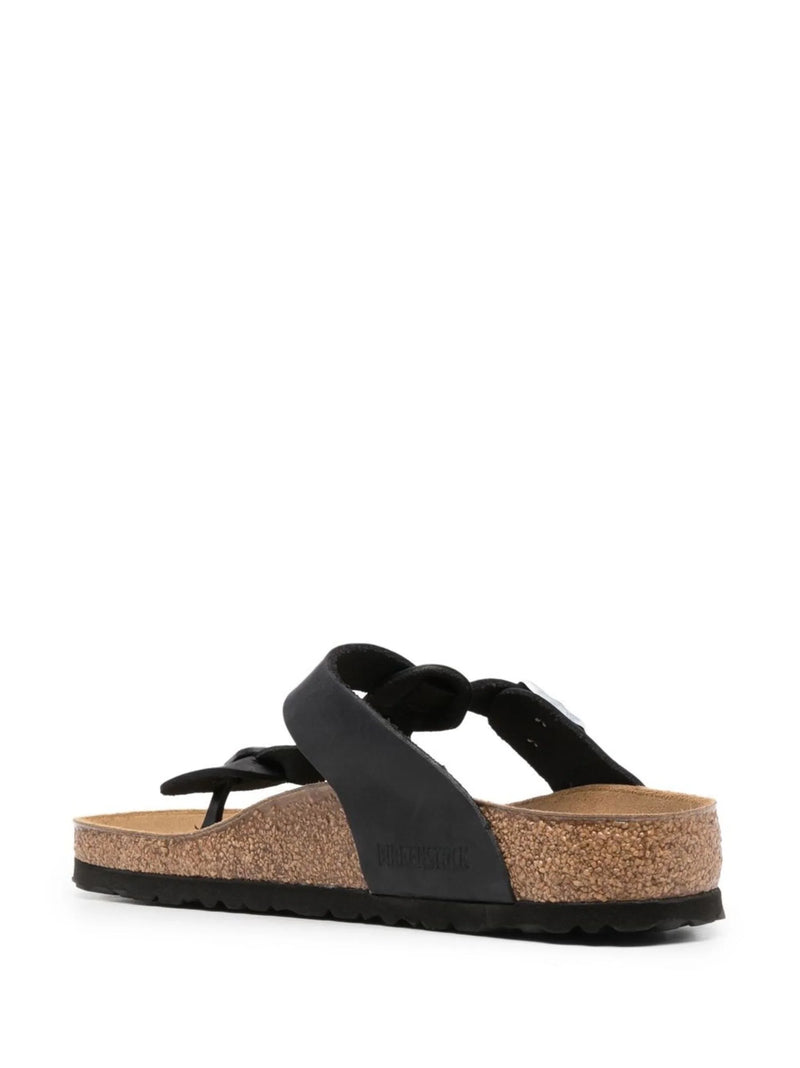 BIRKENSTOCK Gizeh Oiled Leather Slippers - NOBLEMARS