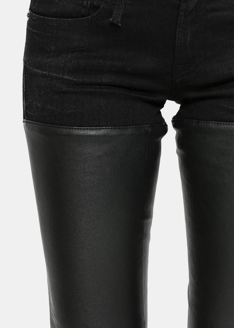R13 Black Chaps Jeans - NOBLEMARS