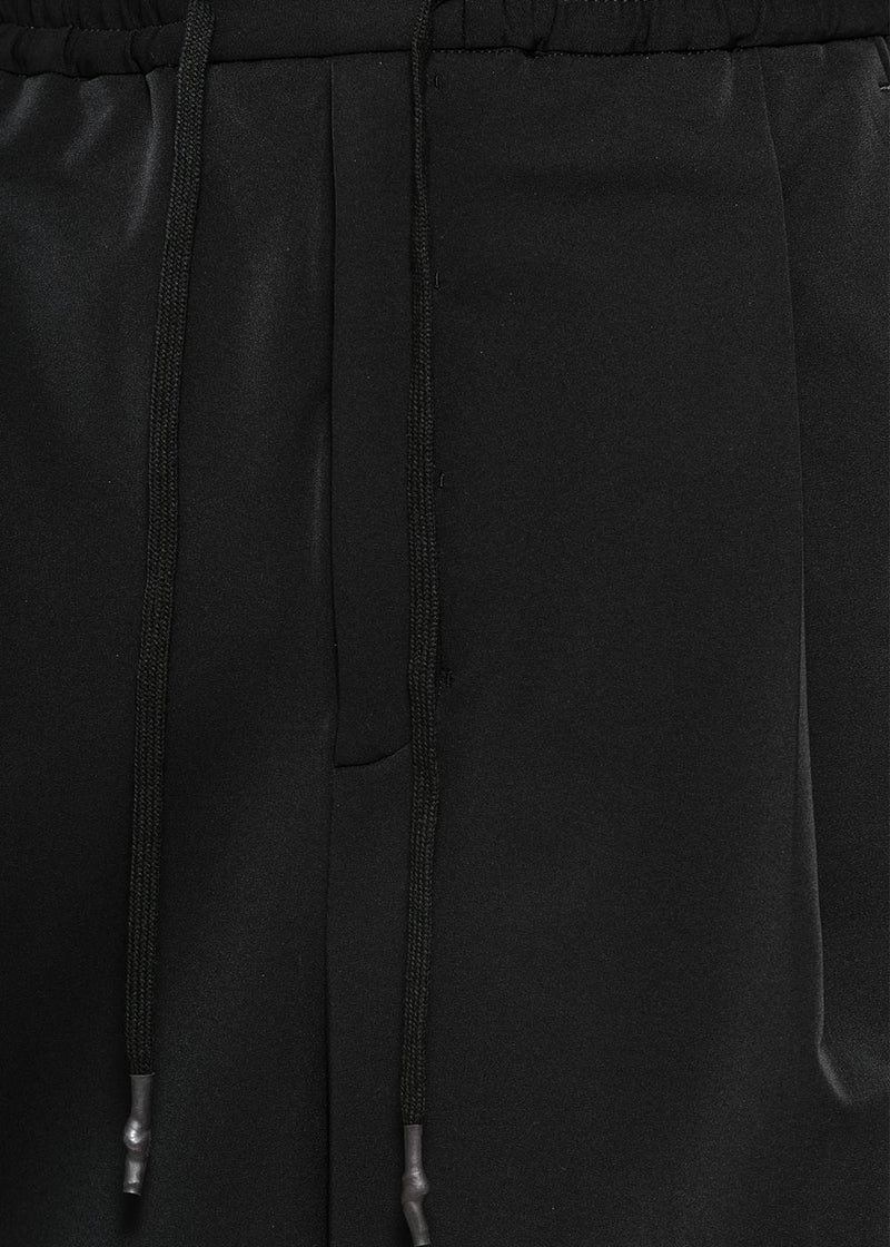Devoa Black Drop Crotch Shorts - NOBLEMARS