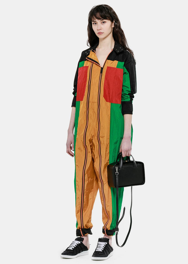 Laurence & Chico Multicolor Panelled Zip Jumpsuit - NOBLEMARS