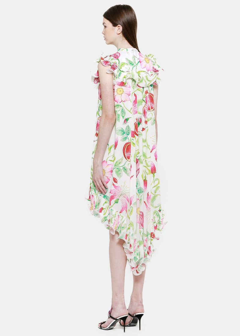 Andrew Gn White Floral Dress - NOBLEMARS