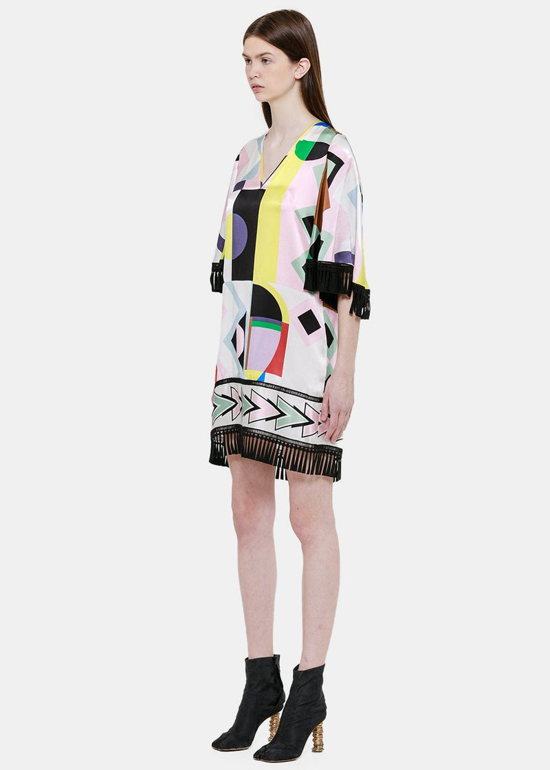 Andrew Gn Multicolour Geometry Dress - NOBLEMARS