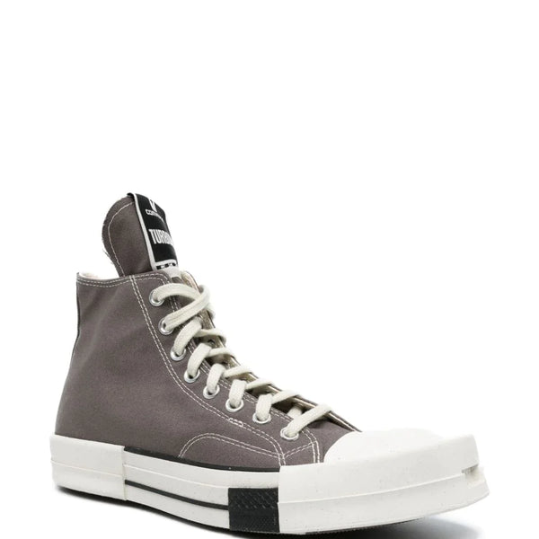 RICK OWENS DRKSHDW X CONVERSE TURBODRK LACELESS WOVEN HIGH-TOP 