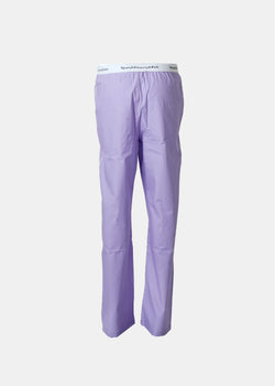 Sporty & Rich Purple Serif Logo Pyjama Pants - NOBLEMARS