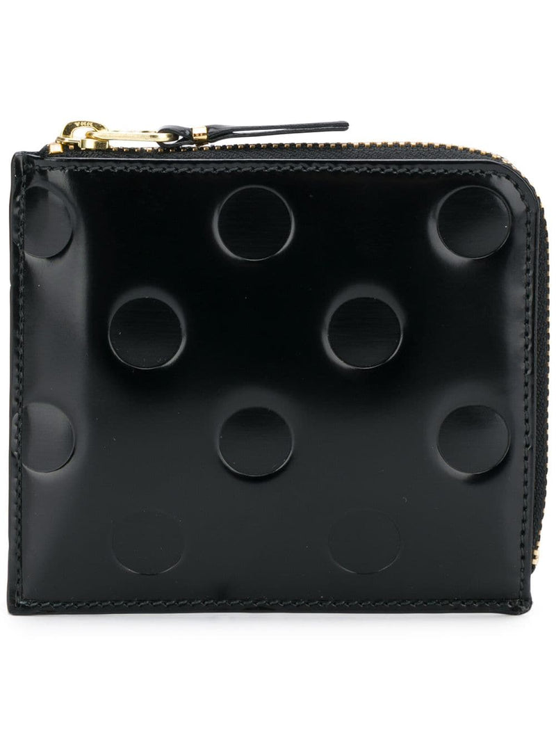 COMME DES GARCONS WALLET POLKA DOTS EMBOSSED WALLET - NOBLEMARS