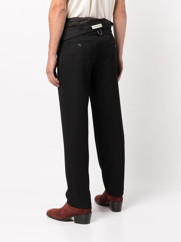 Y/PROJECT UNISEX CLASSIC ASYMMETRIC WAIST TROUSERS - NOBLEMARS