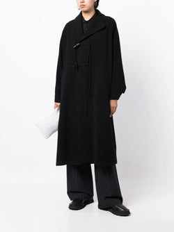 Y'S WOMEN TOGGLE BUTTON LONG COAT