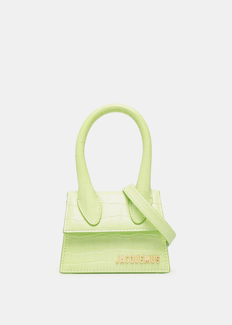 Jacquemus Le Chiquito Leather Mini Bag in Yellow