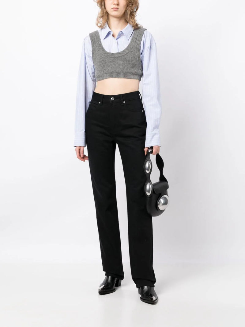 ALEXANDER WANG WOMEN FLY HIGH-RISE STACKED JEAN - NOBLEMARS