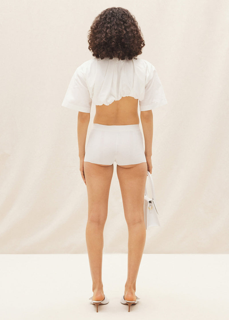 Jacquemus Off-White 'Le Short Basgia' Shorts - NOBLEMARS