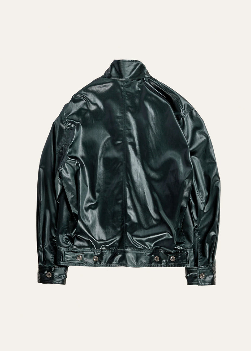 Song for the Mute Green Zip Up Funnel Jacket - NOBLEMARS