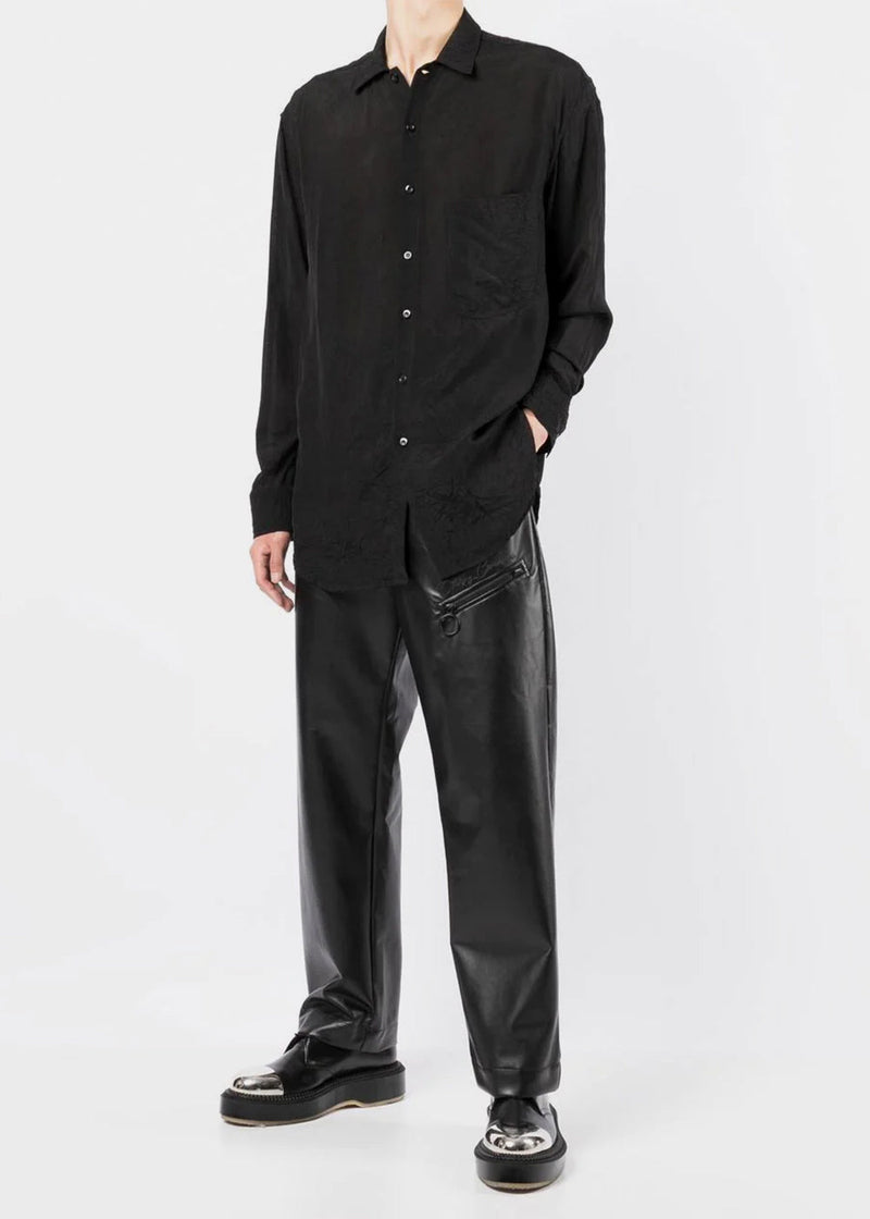 Song for the Mute Black Oversized Shirt - NOBLEMARS