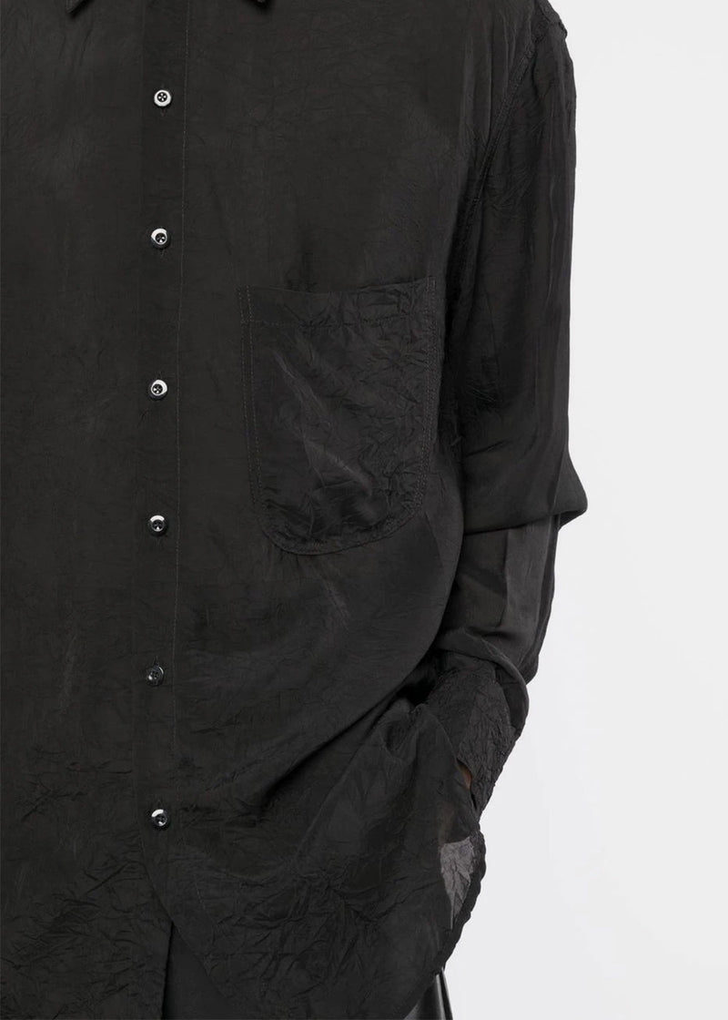 Song for the Mute Black Oversized Shirt - NOBLEMARS