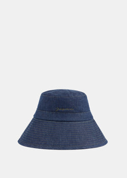 Jacquemus Navy 'Le Bob Linu' Bucket hat - NOBLEMARS