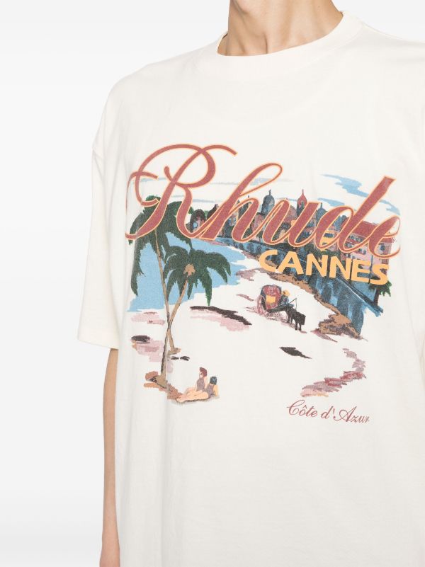 RHUDE Men Cannes Beach Tee - NOBLEMARS