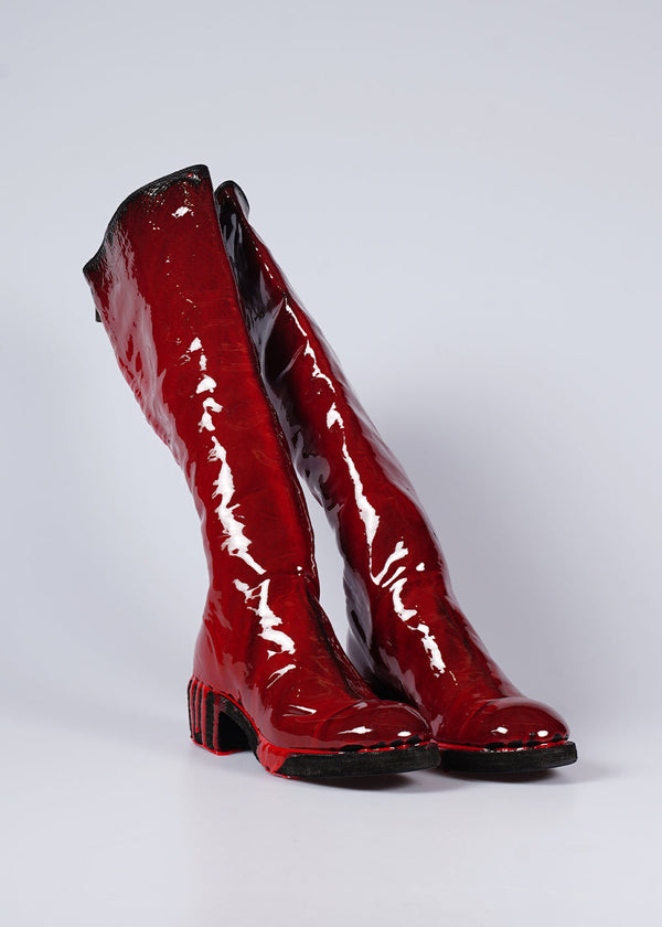 Guidi Red 7910Z Knee Length Boots - NOBLEMARS