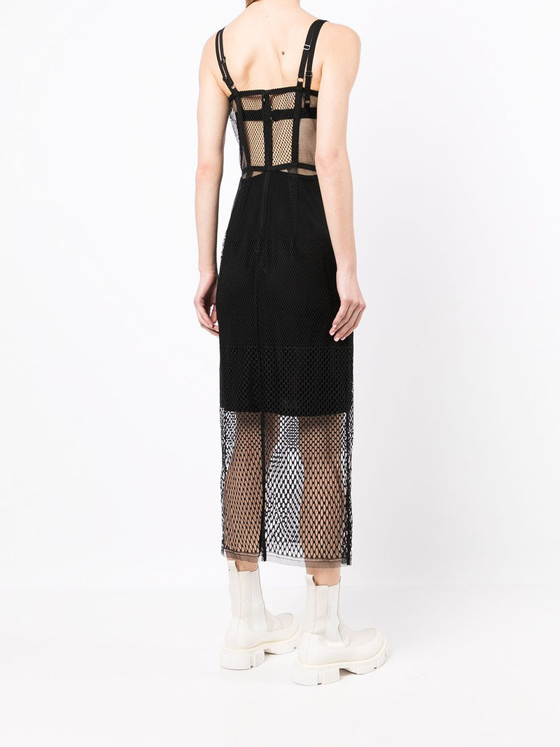 DION LEE WOMEN NET LACE LAYERED DRESS - NOBLEMARS