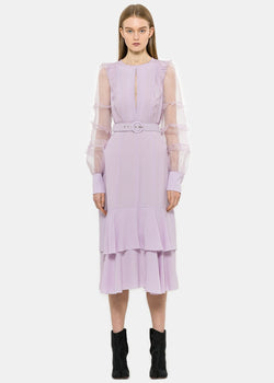 Andrew Gn Lilac Ruffles Dress - NOBLEMARS