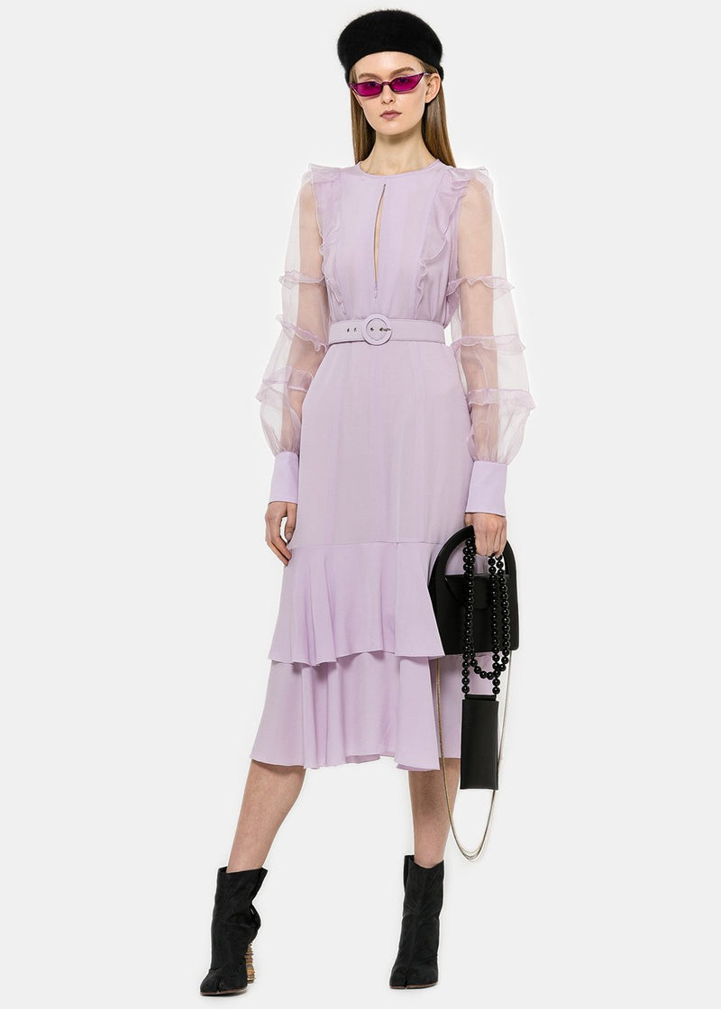 Andrew Gn Lilac Ruffles Dress - NOBLEMARS