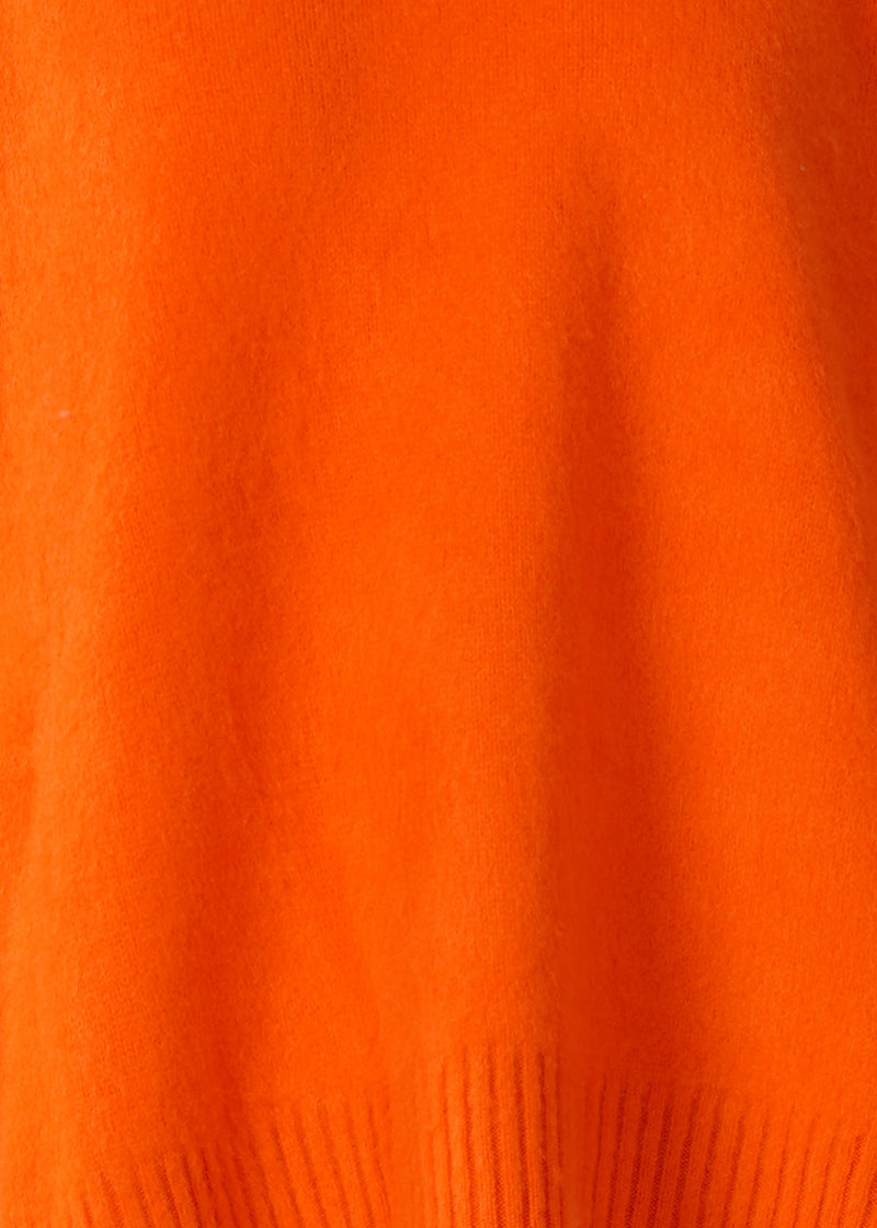 Avant Toi Orange Carded V Neck Pullover - NOBLEMARS