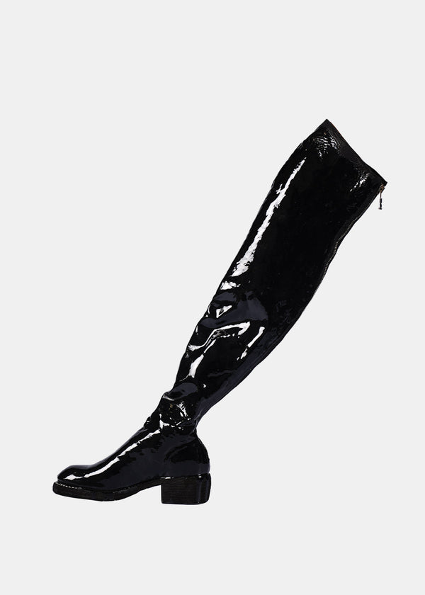 Guidi Black 7912Z Knee Length Boots - NOBLEMARS