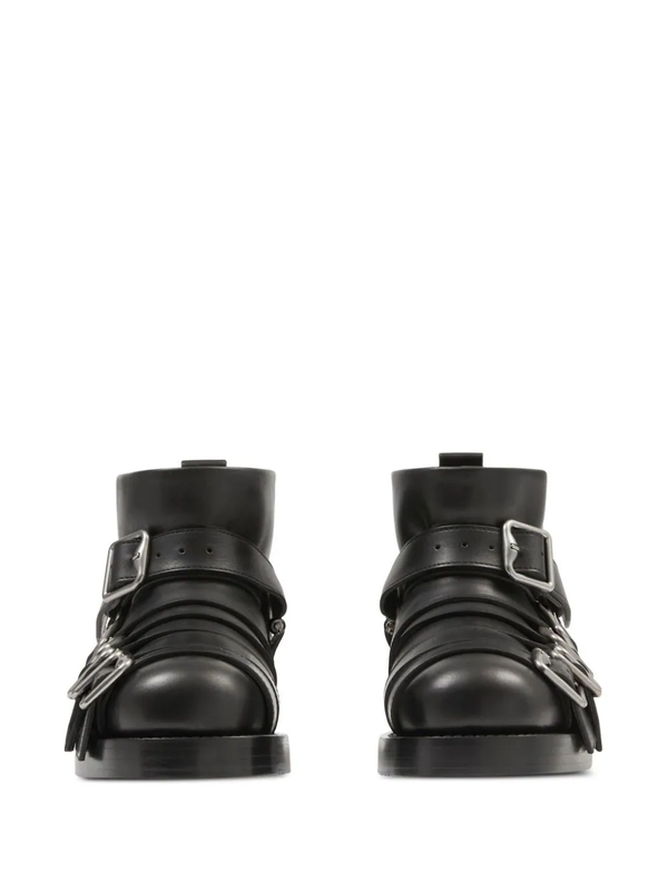 BURBERRY WOMEN LEATHER STRAP BOOTS - NOBLEMARS