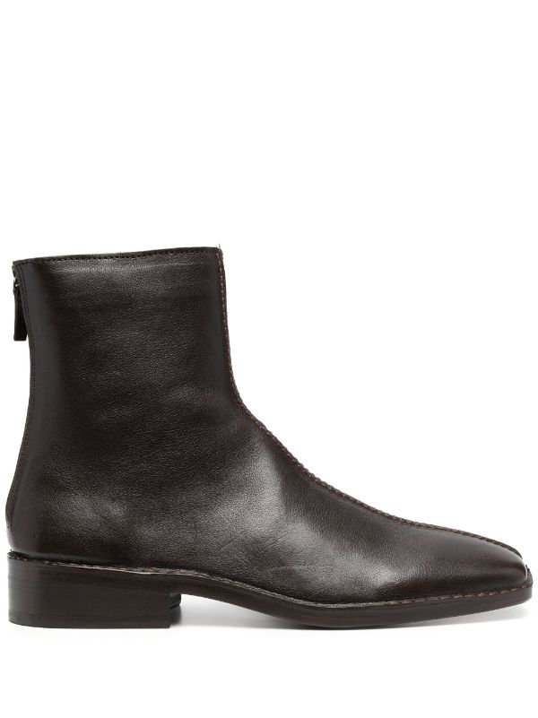 LEMAIRE Men Piped Zipped Boots - NOBLEMARS