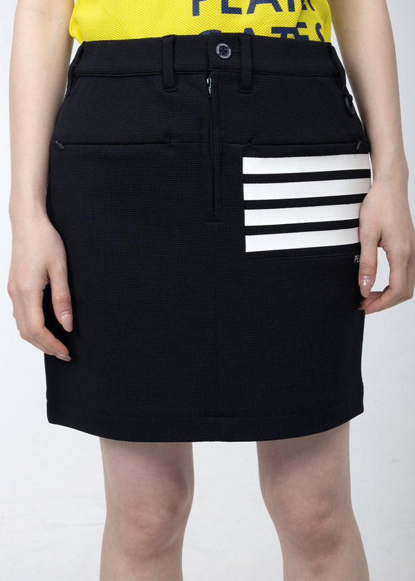 PEARLY GATES Dark Navy 4-Lines Short Skirt - NOBLEMARS