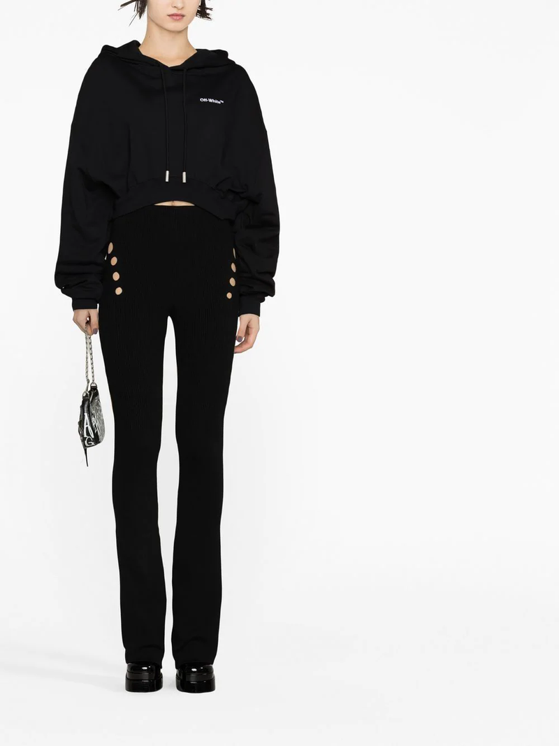 OFF-WHITE WOMEN FOR ALL HELV CROP OVER HOODIE - NOBLEMARS