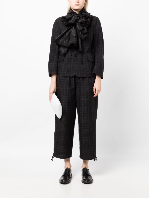TAO COMME DES GARCONS Over-size Bow Check Pattern Jacket - Noblemars