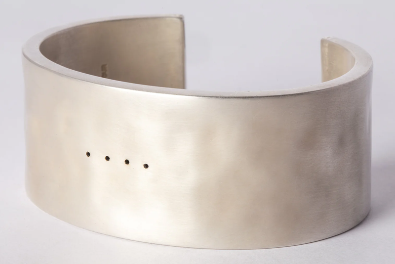 Parts of Four Ultra Reduction Ridge cuff bracelet - Silver