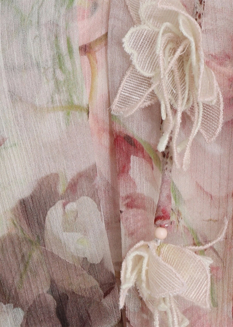 Zimmermann Alabaster Floral Dancer Flutter Dress