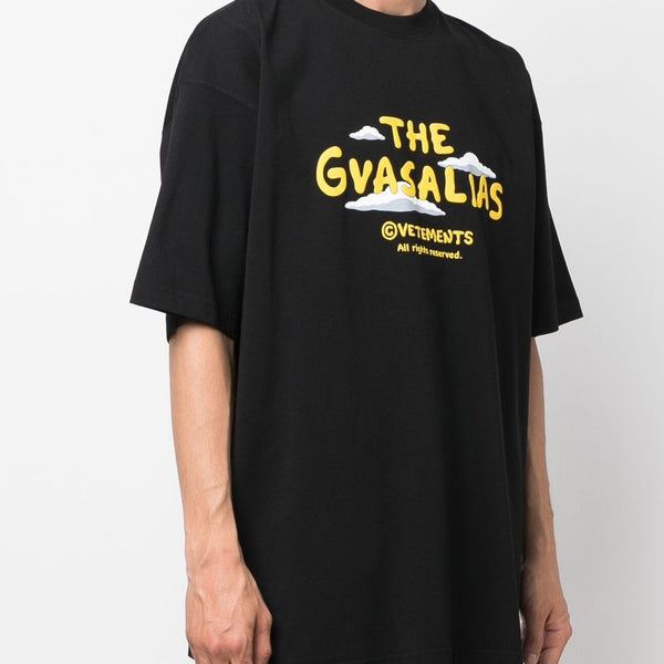 VETEMENTS UNISEX THE GVASALIAS CARTOON LOGO T-SHIRT