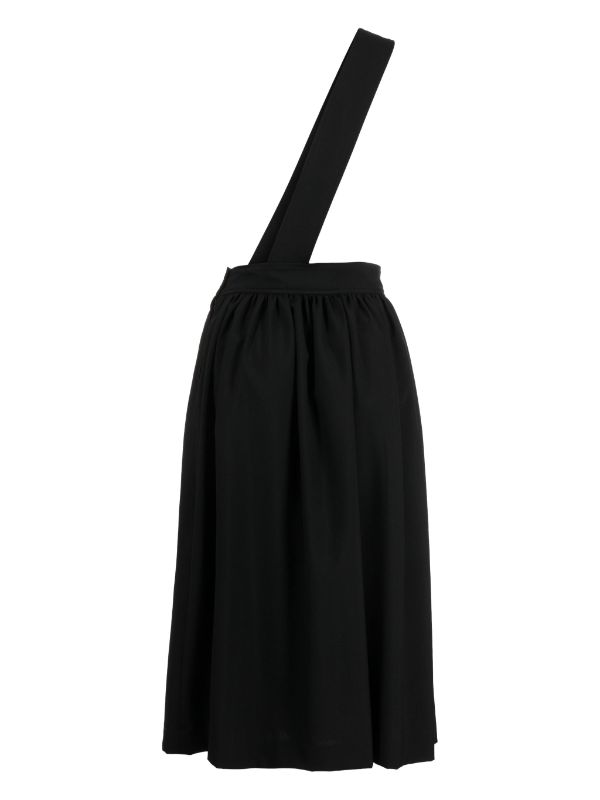 COMME DES GARCONS BLACK Women single-shoulder asymmetric skirt - NOBLEMARS