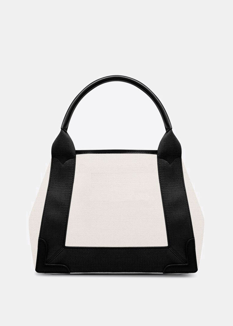 Balenciaga Natural & Black Navy Cabas XS Tote Bag - NOBLEMARS