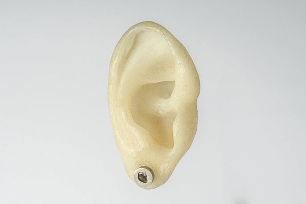 Parts Of Four Tiny Stud Earring (0.1 Ct, Diamond Slab, Da+Dia)