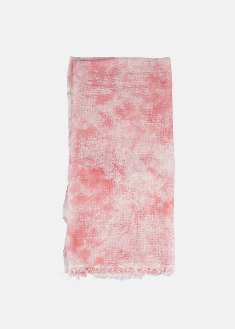 Avant Toi Pink Camouflage Light Cashmere Scarf - NOBLEMARS