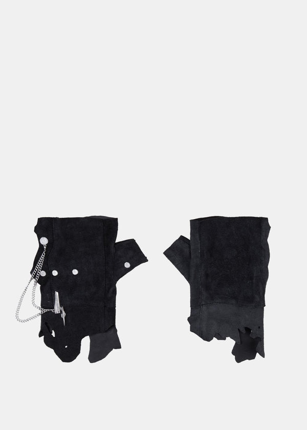 C2H4 Black mastermind JAPAN Edition Chain Gloves - NOBLEMARS