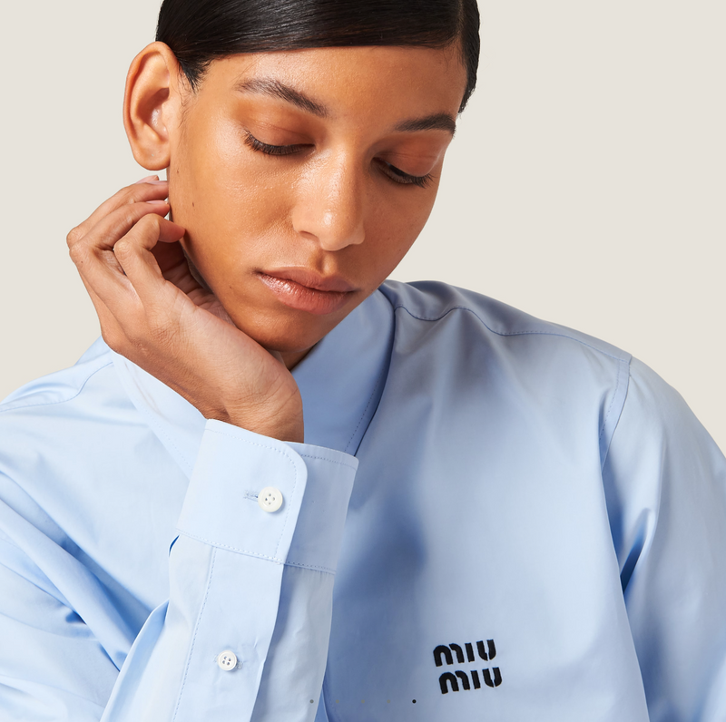 Miu Miu Women Poplin Shirt