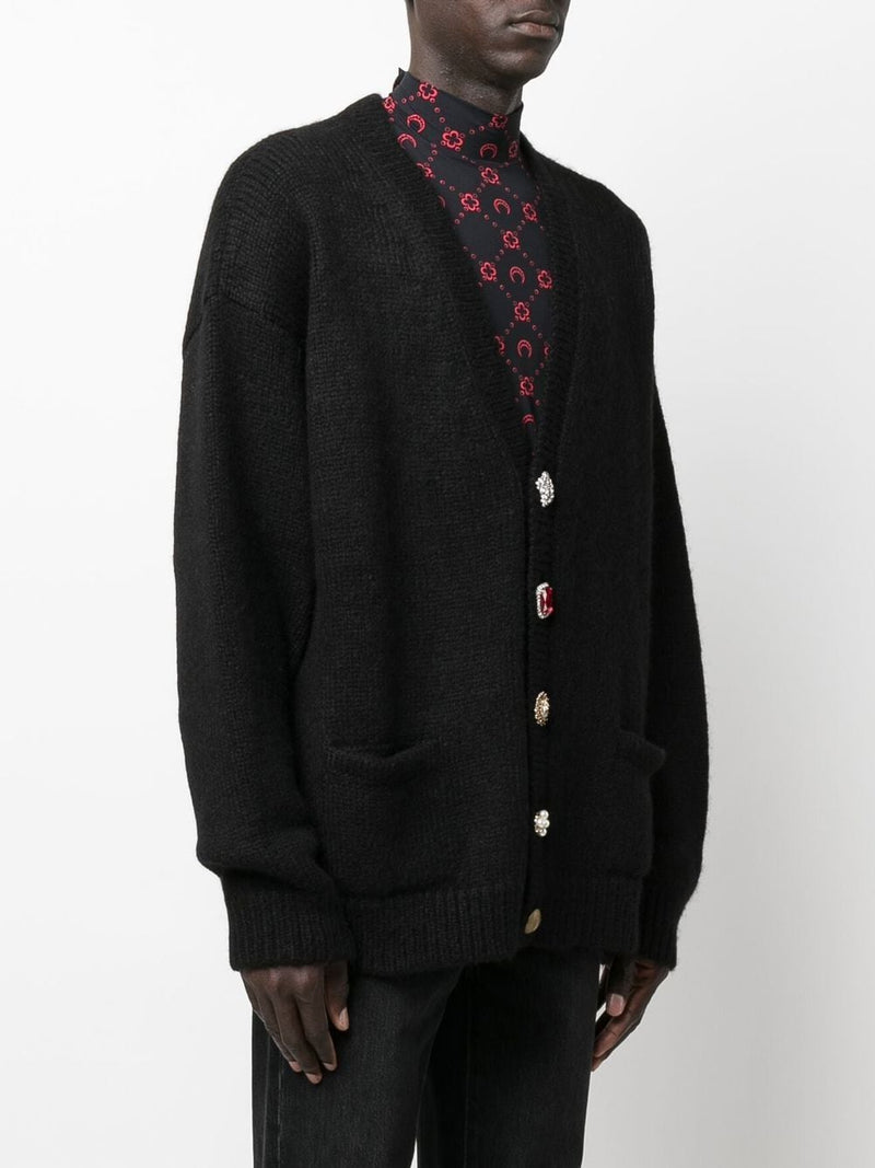 VETEMENTS UNISEX FANCY BUTTON KNITTED CARDIGAN