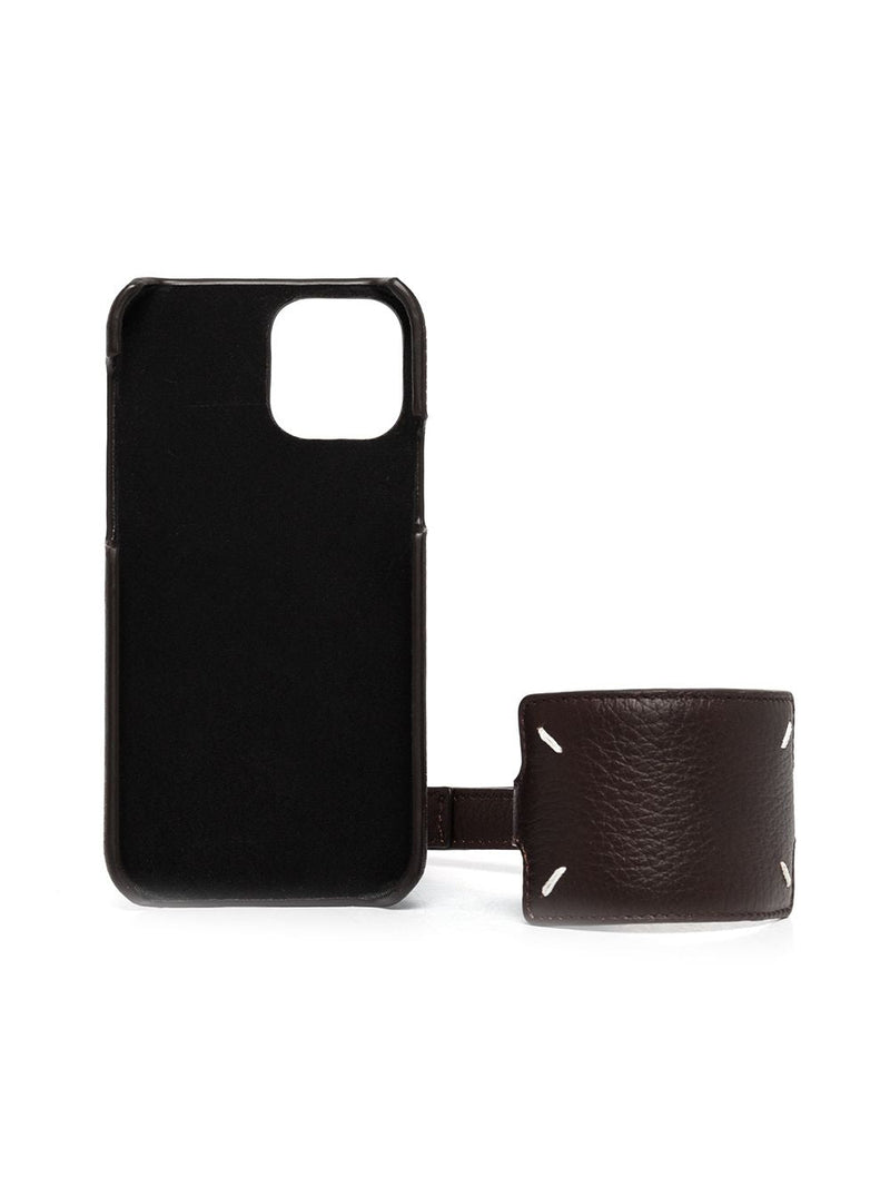 MAISON MARGIELA IPHONE 12 PRO LEATHER CASE WITH COIN PURSE - NOBLEMARS