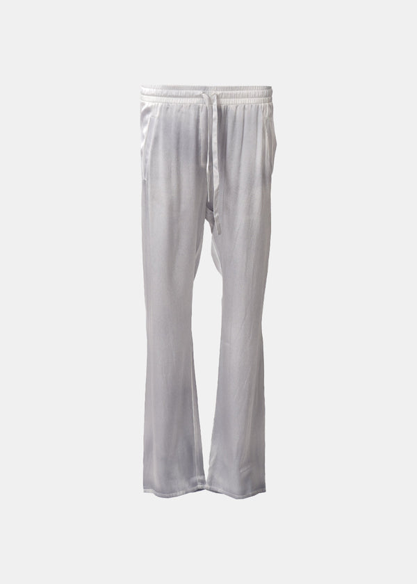 Avant Toi Gray Hand Painted Silk Pajama Pants - NOBLEMARS