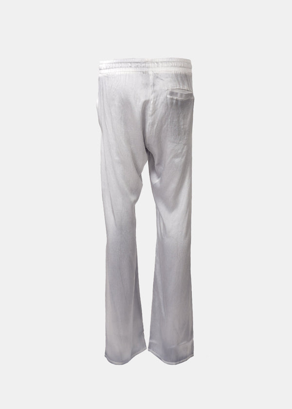 Avant Toi Gray Hand Painted Silk Pajama Pants - NOBLEMARS